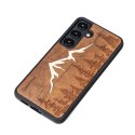 Etui Bewood Góry Imbuia drewniane na Samsung Galaxy A55 5G - jasnobrązowe