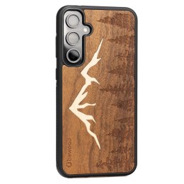 Etui Bewood Góry Imbuia drewniane na Samsung Galaxy S23 FE - jasnobrązowe