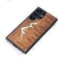 Etui Bewood Góry Imbuia drewniane na Samsung Galaxy S24 Ultra - jasnobrązowe