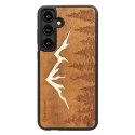 Etui Bewood Góry Imbuia drewniane na Samsung Galaxy S24+ - jasnobrązowe