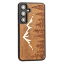 Etui Bewood Góry Imbuia drewniane na Samsung Galaxy S24+ - jasnobrązowe