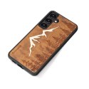 Etui Bewood Góry Imbuia drewniane na Samsung Galaxy S24+ - jasnobrązowe