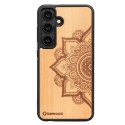 Etui Bewood Mandala Jabłoń drewniane na Samsung Galaxy A55 5G - jasnobrązowe