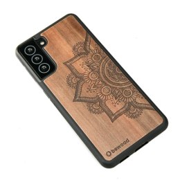 Etui Bewood Mandala Jabłoń drewniane na Samsung Galaxy S21 FE - jasnobrązowe