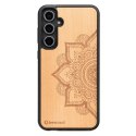 Etui Bewood Mandala Jabłoń drewniane na Samsung Galaxy S23 FE - jasnobrązowe