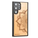 Etui Bewood Mandala Jabłoń drewniane na Samsung Galaxy S23 Ultra - jasnobrązowe