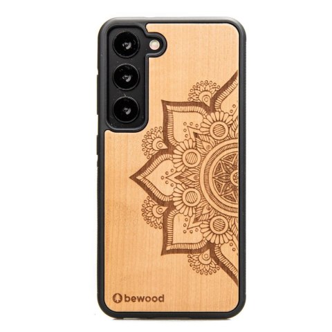 Etui Bewood Mandala Jabłoń drewniane na Samsung Galaxy S23 - jasnobrązowe