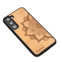 Etui Bewood Mandala Jabłoń drewniane na Samsung Galaxy S23+ - jasnobrązowe