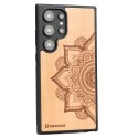 Etui Bewood Mandala Jabłoń drewniane na Samsung Galaxy S24 Ultra - jasnobrązowe