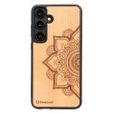 Etui Bewood Mandala Jabłoń drewniane na Samsung Galaxy S24+ - jasnobrązowe