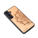 Etui Bewood Mandala Jabłoń drewniane na Samsung Galaxy S24+ - jasnobrązowe