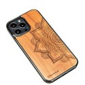 Etui Bewood Mandala Jabłoń drewniane na iPhone 13 Pro Max - jasnobrązowe