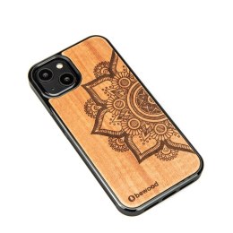 Etui Bewood Mandala Jabłoń drewniane na iPhone 13 - jasnobrązowe