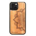 Etui Bewood Mandala Jabłoń drewniane na iPhone 13 mini - jasnobrązowe