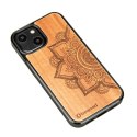 Etui Bewood Mandala Jabłoń drewniane na iPhone 13 mini - jasnobrązowe