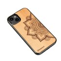 Etui Bewood Mandala Jabłoń drewniane na iPhone 14 Plus - jasnobrązowe