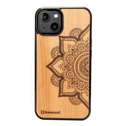 Etui Bewood Mandala Jabłoń drewniane na iPhone 14 - jasnobrązowe