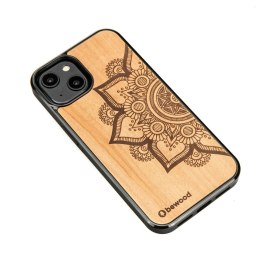 Etui Bewood Mandala Jabłoń drewniane na iPhone 14 - jasnobrązowe