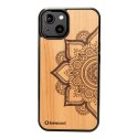 Etui Bewood Mandala Jabłoń drewniane na iPhone 15 - jasnobrązowe