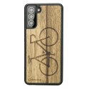 Etui Bewood Rower Limba drewniane na Samsung Galaxy S21 FE - jasnobrązowe