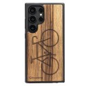 Etui Bewood Rower Limba drewniane na Samsung Galaxy S24 Ultra - jasnobrązowe