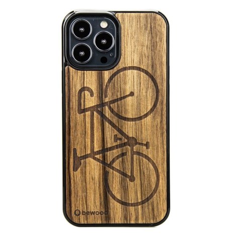 Etui Bewood Rower Limba drewniane na iPhone 13 Pro Max - jasnobrązowe