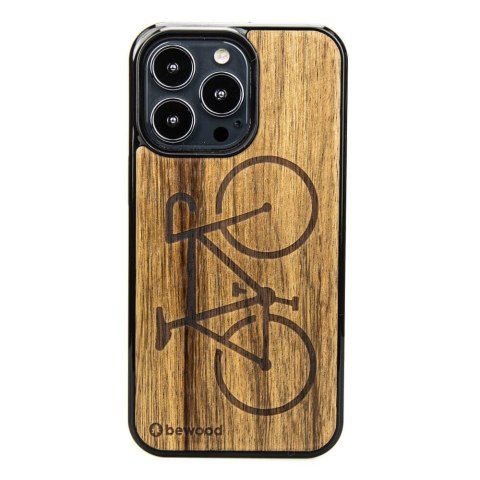 Etui Bewood Rower Limba drewniane na iPhone 13 Pro - jasnobrązowe