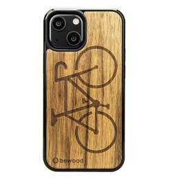 Etui Bewood Rower Limba drewniane na iPhone 13 mini - jasnobrązowe