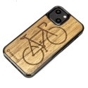 Etui Bewood Rower Limba drewniane na iPhone 13 mini - jasnobrązowe