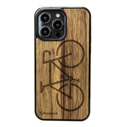 Etui Bewood Rower Limba drewniane na iPhone 14 Pro Max - jasnobrązowe