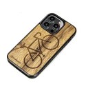 Etui Bewood Rower Limba drewniane na iPhone 14 Pro - jasnobrązowe