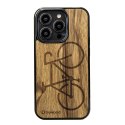 Etui Bewood Rower Limba drewniane na iPhone 15 Pro - jasnobrązowe