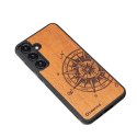 Etui Bewood Traveler Merbau drewniane na Samsung Galaxy S24+ - jasnobrązowe