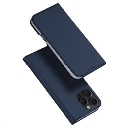 Etui Dux Ducis Skin Pro na iPhone 16 Pro Max z klapką i miejscem na kartę - niebieskie