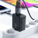 Acefast szybka ładowarka sieciowa GaN (2xUSB-C / USB-A) PPS / PD / QC4+ 65W czarna (A41)