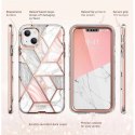 Etui Supcase Cosmo na iPhone 14 Plus - różowy marmur