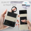 Etui Whitestone Clear Case Ring na Samsung Galaxy Z Flip 4 - beżowe