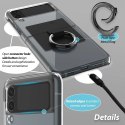 Etui Whitestone Clear Case Ring na Samsung Galaxy Z Flip 4 - czarne