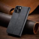 Magnet Fancy Case etui iPhone 14 Pro Max pokrowiec z klapką portfel podstawka czarne