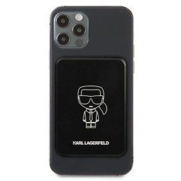 Powerbank indukcyjny Karl Lagerfeld 3000mAh z MagSafe - czarny