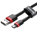 Kabel USB do Micro USB Baseus Cafule 2.4A 1m (czerwono-czarny)