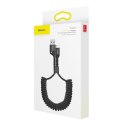 Kabel sprężynowy Lightning Baseus Spring 1m 2A (czarny)