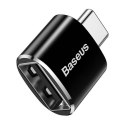 Adapter Baseus USB do USB Type-C 2,4A (czarny)