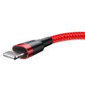 Kabel Lightning USB Baseus Cafule 1,5A 2m (czerwony)