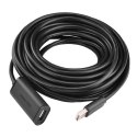 Kabel przedłużający USB 2.0 UGREEN US121, aktywny, 5m (czarny)