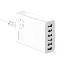 Ładowarka 6x USB Blitzwolf BW-S15, QC 3.0, 60W (biały)