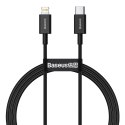 Kabel USB-C do Lightning Baseus Superior Series, 20W, PD, 1m (czarny)