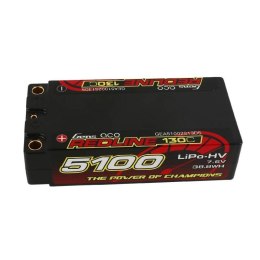 Battery Gens Ace Redline 5100mAh 7.6V 2S2P 130C HardCase HV