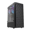 Obudowa komputerowa Darkflash DK300M Micro-ATX + 3 wentylatory (czarna)