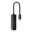 Adapter sieciowy Baseus Lite Series USB-C do RJ45 (czarny)